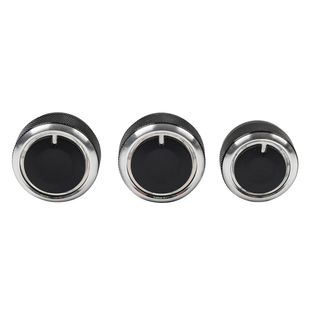 3 x ABS Air Conditioning Knob Switch Decor for VW Polo (2004-2013)