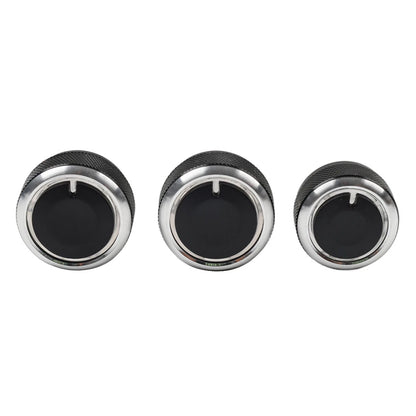 3 x ABS Air Conditioning Knob Switch Decor for VW Polo (2004-2013)