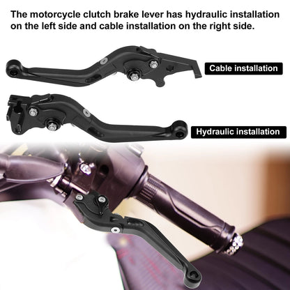 Motorcycle Brake Clutch Levers 1 Pair Folding for Honda PCX125 (2021) Black
