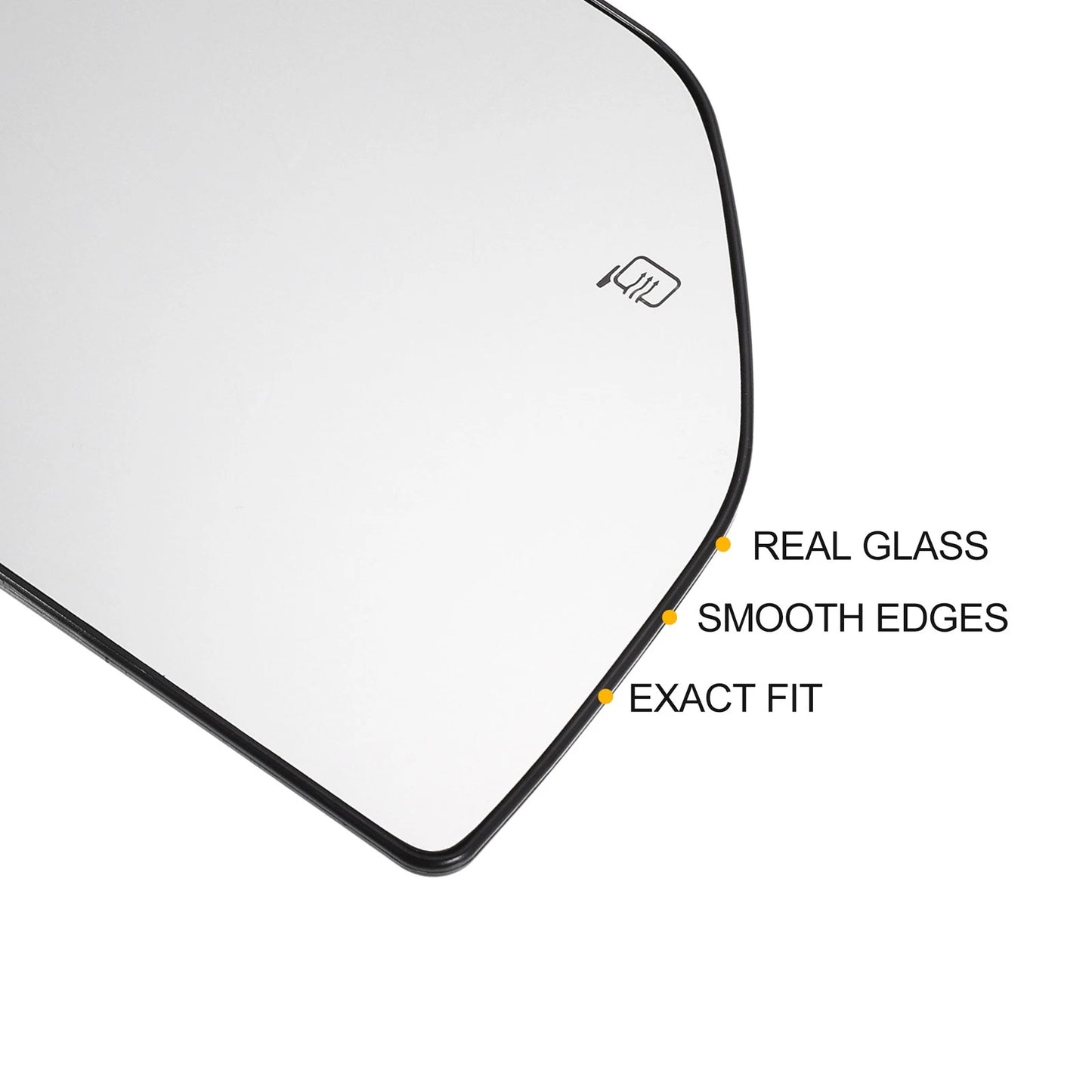 Right Side Heated White Mirror Glass for Ford F150 F250 F350 F450 (2004-2023)