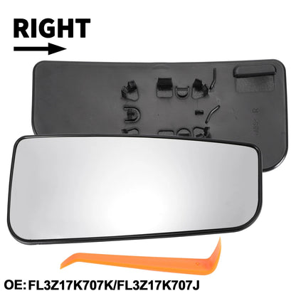 Right Passenger Side Tow Mirror Glass Replacement for Ford