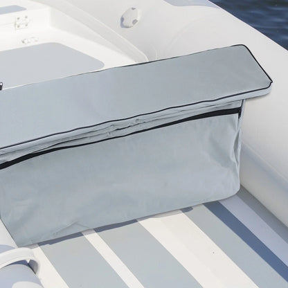 Sleek Black/Gray Bench Seat Covers for Inflatable Boats/Kayaks