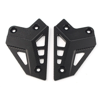 CNC Black Rear Foot Peg Heel Guard Covers for Kawasaki Z900 (2017-2019)