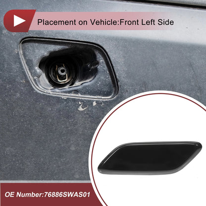 Front Left Washer Nozzle Cover for Honda CR-V 2009-2011 Black