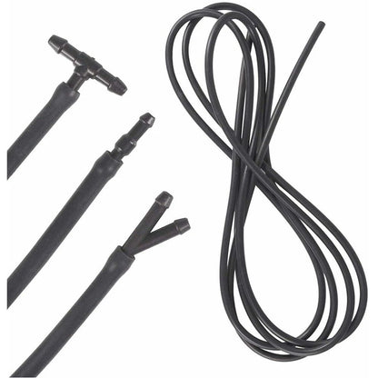 Windshield Wiper Washer Nozzle Hose Kit 4m 12 Connector Black/White