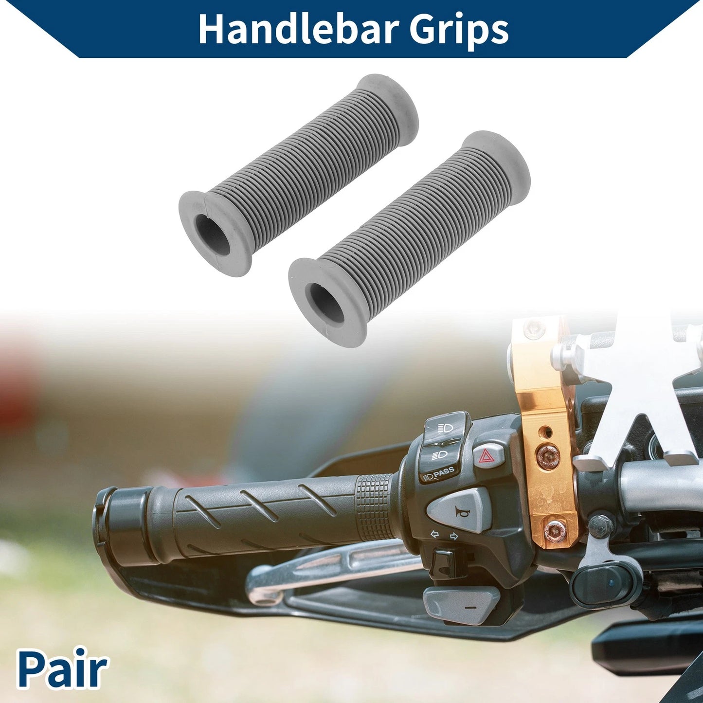 7/8" 22mm / 1 Pair Hand Grips Cover for Motorcycle