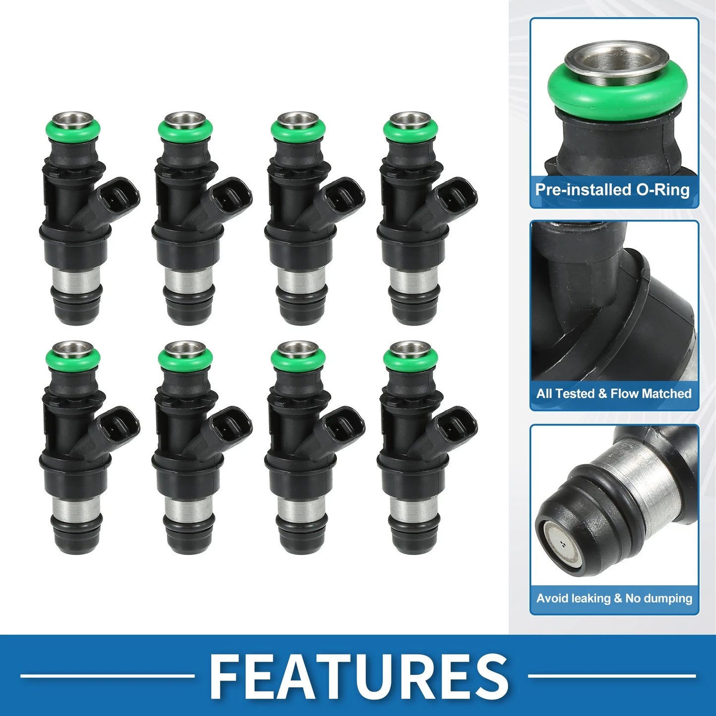 8 x Fuel Injector 8.1L for Chevy Silverado 2500 HD (2001-2006)