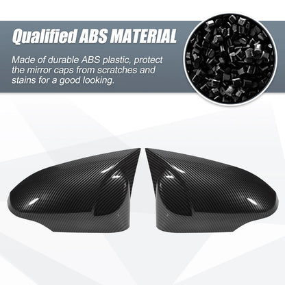 Rearview Mirror Cover Overlay Black Carbon Fiber for Toyota Corolla (14-18)