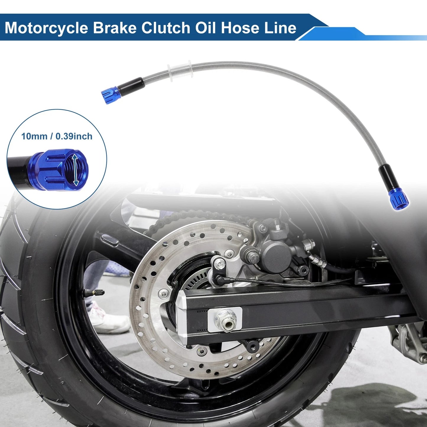40cm / Motorcycle Brake Clutch Oil Hose Line for Motorcycles