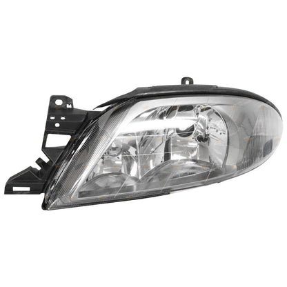 LH+RH Dark Grey Headlights for Ford Falcon AU Series 3 (2001 - 2002)