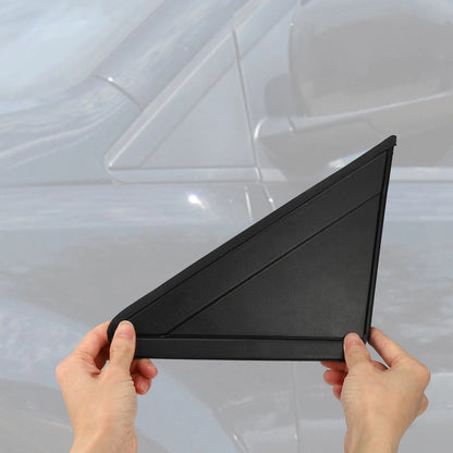 1 x Mirror Flag Applique Left for Dodge Grand Caravan Plastic Black