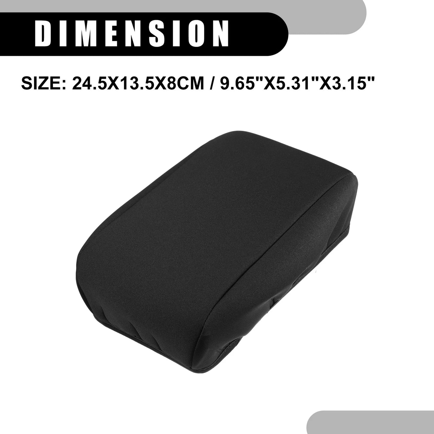Center Console Armrest Cover for Subaru Crosstrek (2013-2017) Black