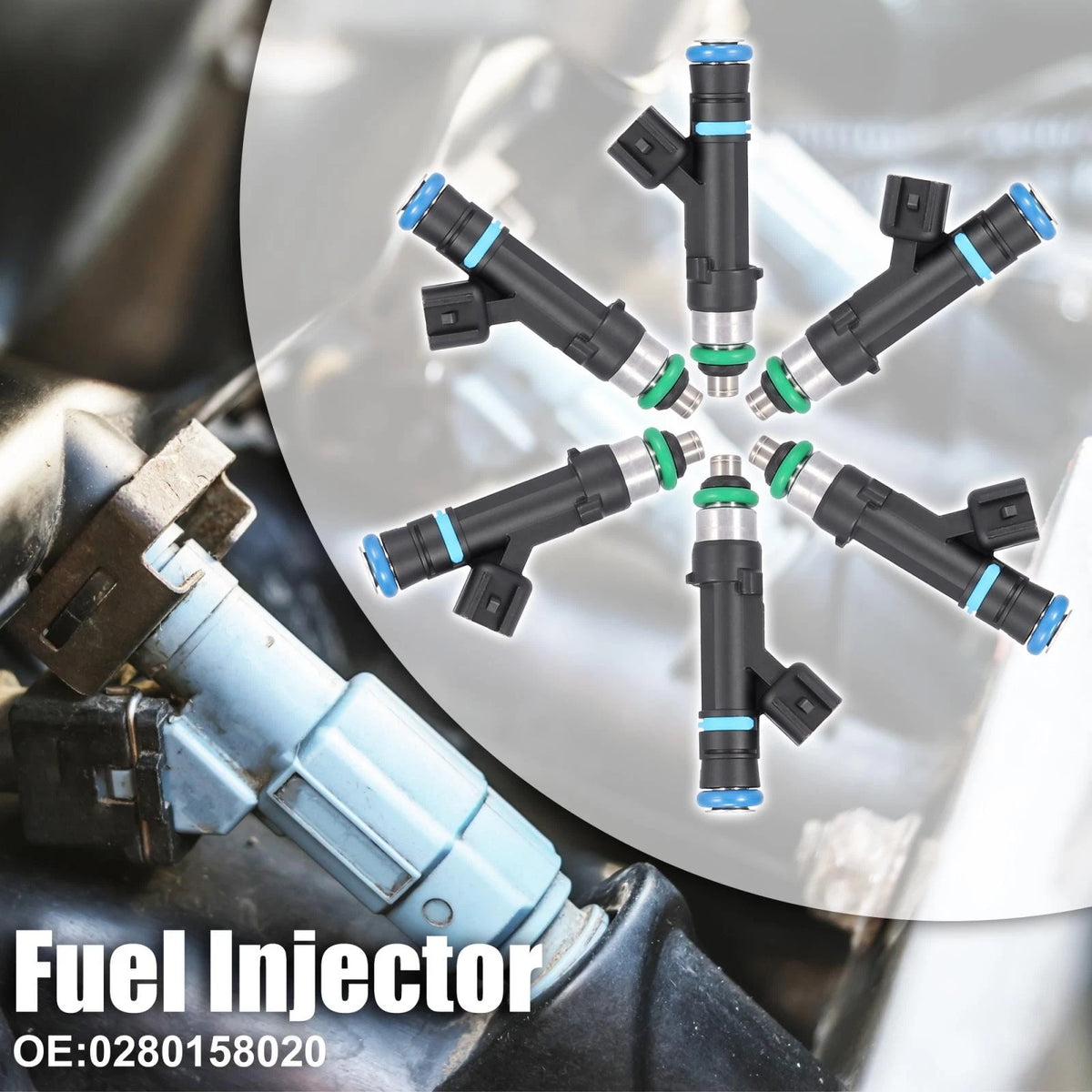 6 x Fuel Injectors for Jeep Liberty, Dodge Durango, Nitro 3.7L (2002-2007)