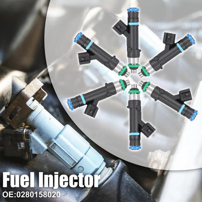 6 x Fuel Injectors for Jeep Liberty, Dodge Durango, Nitro 3.7L (2002-2007)