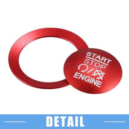 Engine Start Stop Ignition Button Cover for Jeep Compass Renegade (2017-2023)