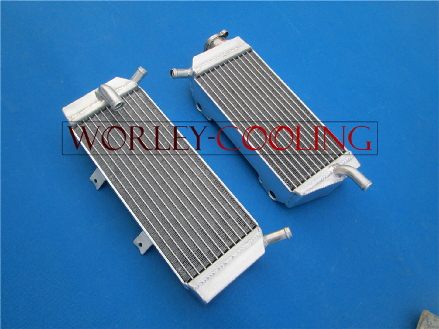 Aluminum Radiator & White Hose for Honda CRF450X (2005-2016)
