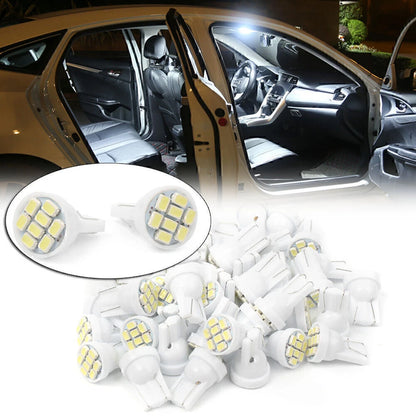 50 x T10 8SMD LED Interior Light Bulbs Super White
