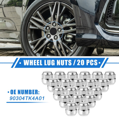 20 Pcs Wheel Lug Nuts M14x1.5 for Honda Odyssey Honda Pilot