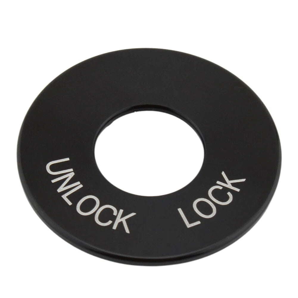 Black Ignition Fork Lock Trim Insert for Harley Road King FLHR (1994-2024)