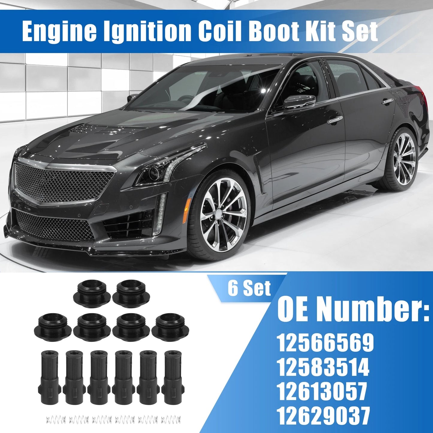 6 x Set Ignition Coil Boot Kit for Chevrolet