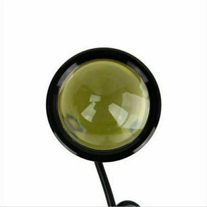 2 x LED White Fish Eye Car DRL 15W Projector Lens Fog Lamps Daytime Running Light