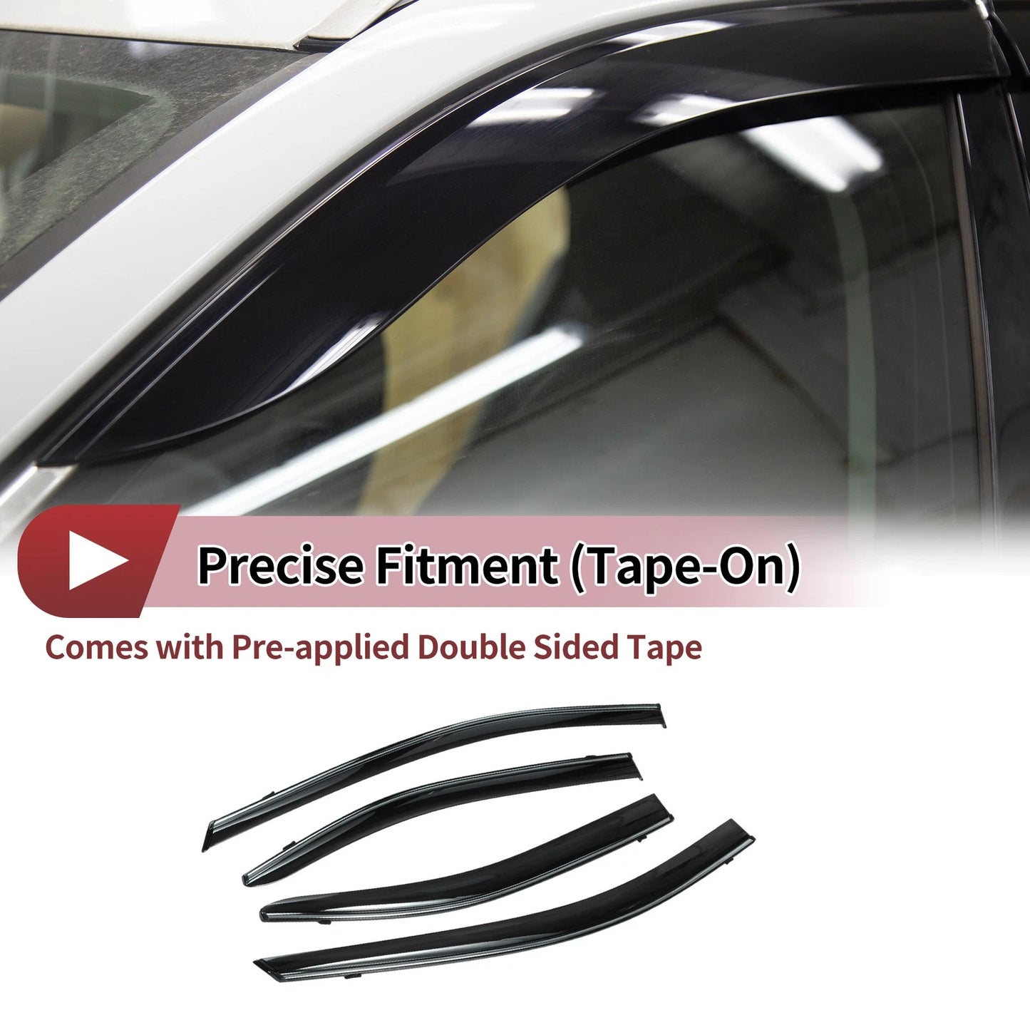 Window Deflectors for Toyota Corolla Sedan 20-24 Vent Visors (2020–2024)