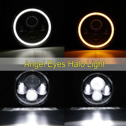 LED Turn Signal Fog Light Halo for Jeep Wrangler JK LJ TJ CJ (2007-2018)
