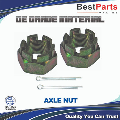 CV Axle Nut M22 x 1.5 2 x Castle for MITSUBISHI Galant (1985–2013)