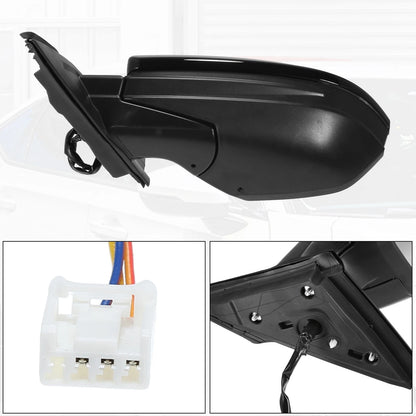3 Pin Left Side Door Mirror Assembly Black for Honda Civic (2016-2021)