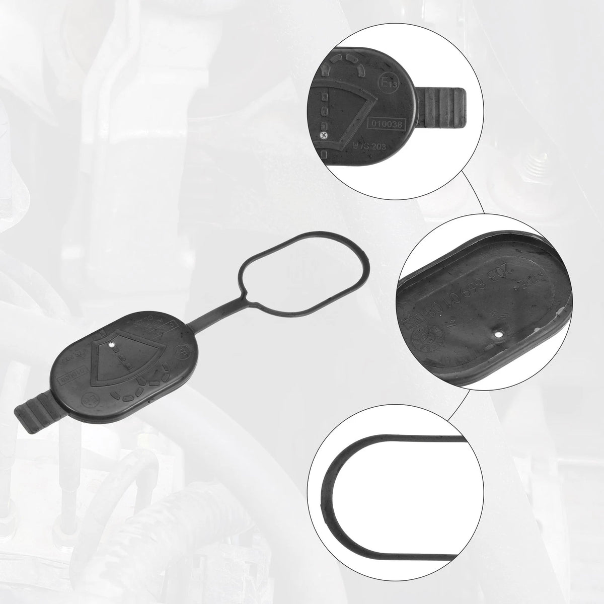 2 x Windshield Washer Fluid Reservoir Caps for Mercedes-Benz CL63 AMG (2007-2014)