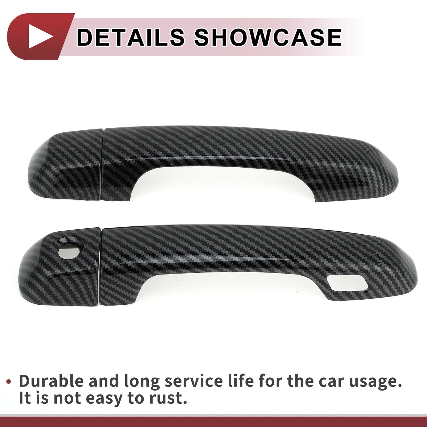 Car Door Handle Cover Set for Toyota Land Cruiser Prado J150 (2009-2023)