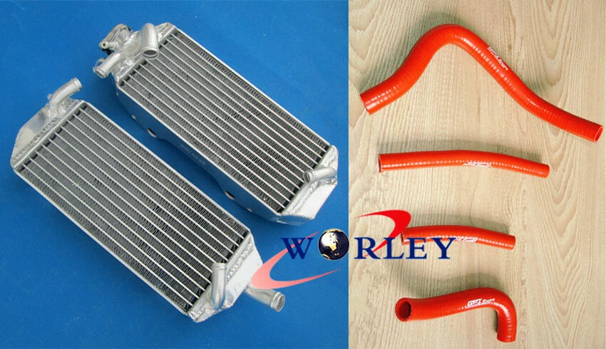 Aluminum Radiator + Black Hose for Suzuki RM 250 (1996-1998)