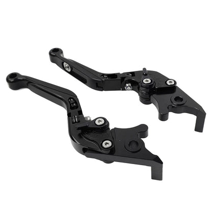 Black Extendable Brake Clutch Levers for Kawasaki Ninja 650R ER6F ER6N (2006-2018)