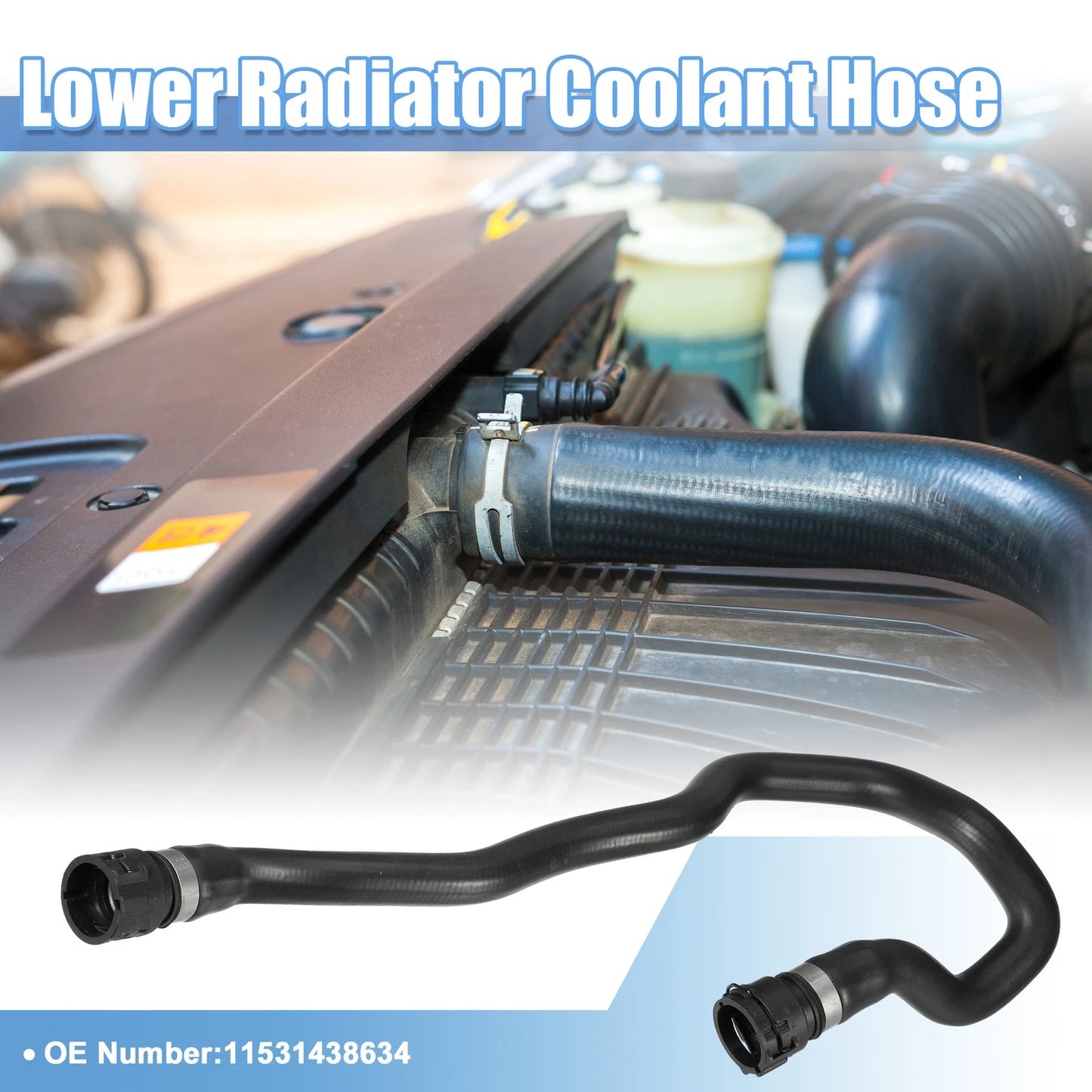 Radiator Coolant Hose 2.5L for BMW 525i Base (2001-2003)