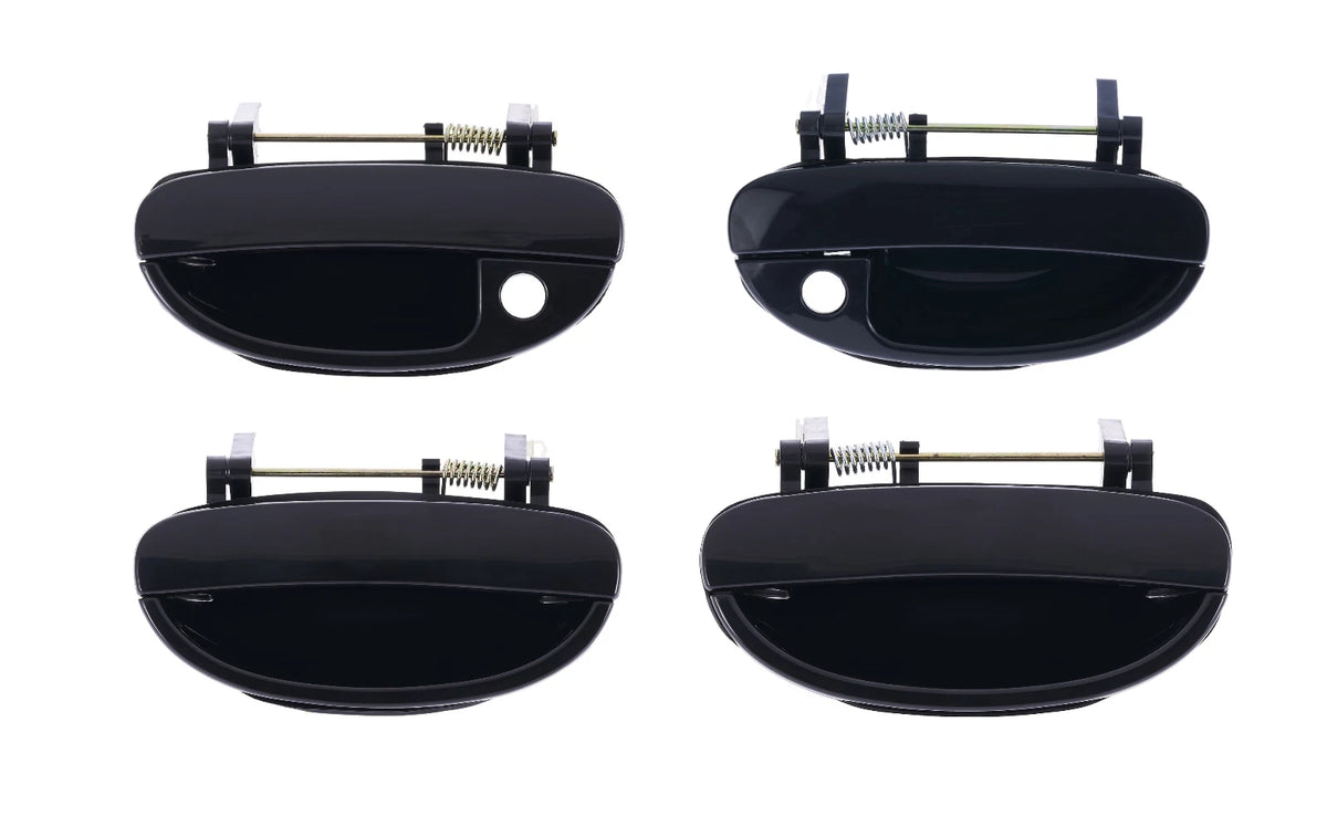 4pcs Smooth Black Outer Door Handle for Daewoo Nubira J100/J150 (1997–2003)