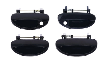 4pcs Smooth Black Outer Door Handle for Daewoo Nubira J100/J150 (1997–2003)
