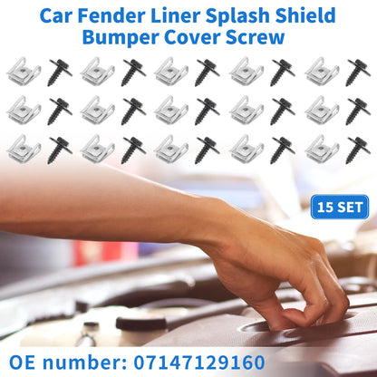 Fender Liner Splash Shield Bumper Cover Screw for BMW 1 Series (2011)