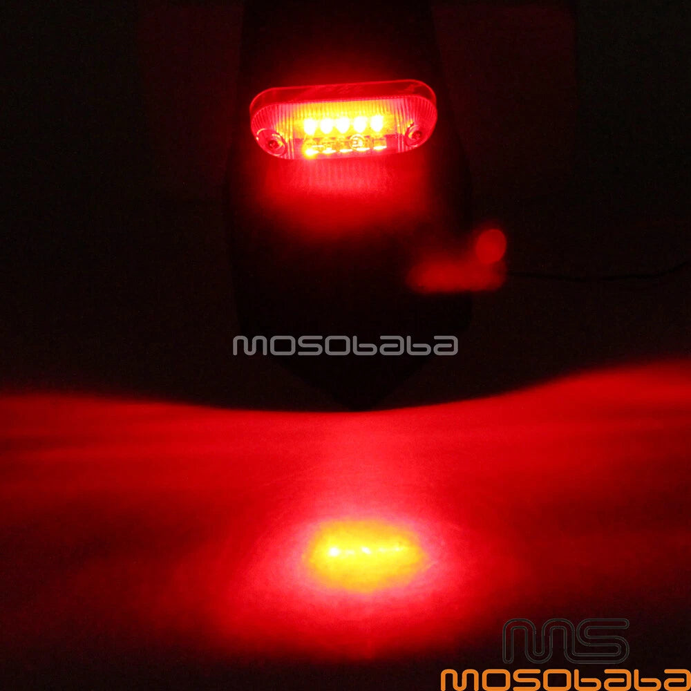 Rear Fender Mudguard w/ LED Tail Lights for Honda CR100/125/250