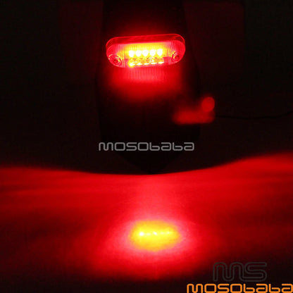 Rear Fender Mudguard w/ LED Tail Lights for Honda CR100/125/250