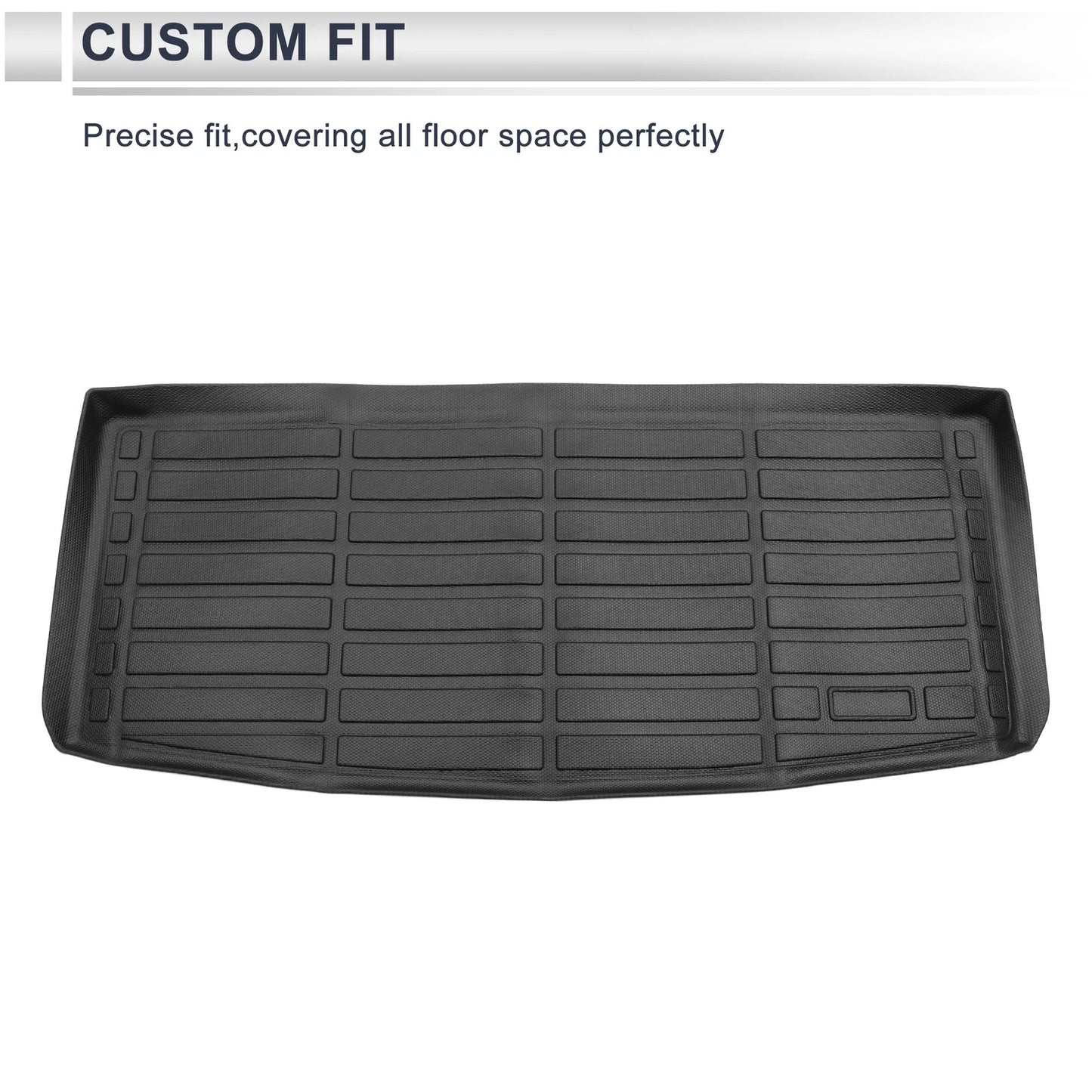 Cargo Liner Rear Trunk Mat for Chevrolet Tahoe Long Grid Pattern TPE (2021-2024)
