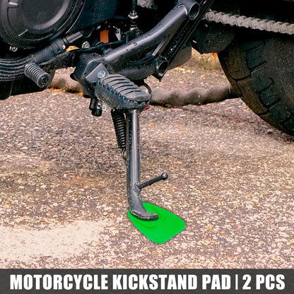 2 x Kickstand Pad Support Plate Stand Side Extension Pad for Motorcycle