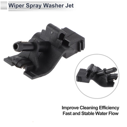 6 x Windshield Washer Nozzles & Hose Connectors for Toyota