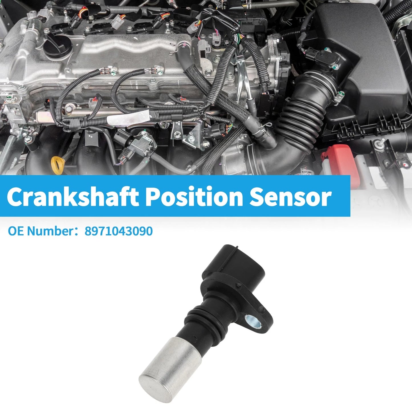 Crankshaft Position Sensor 1 Pc Black for ACURA SLX (1996-1997)