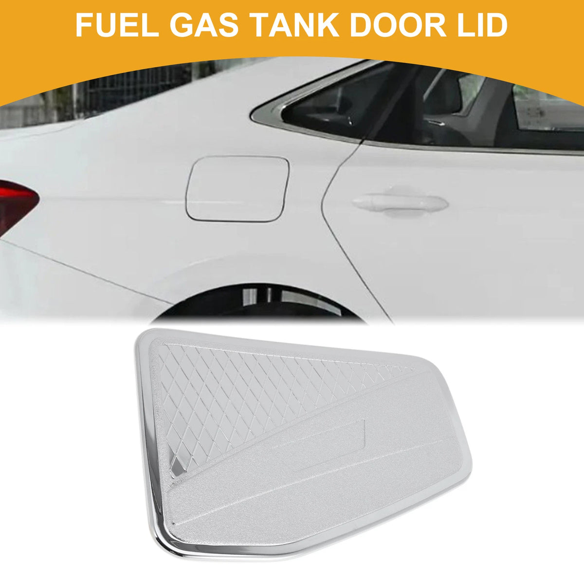 Fuel Tank Door Cap for Isuzu D-MAX 2023-2025 Chrome Silver Tone