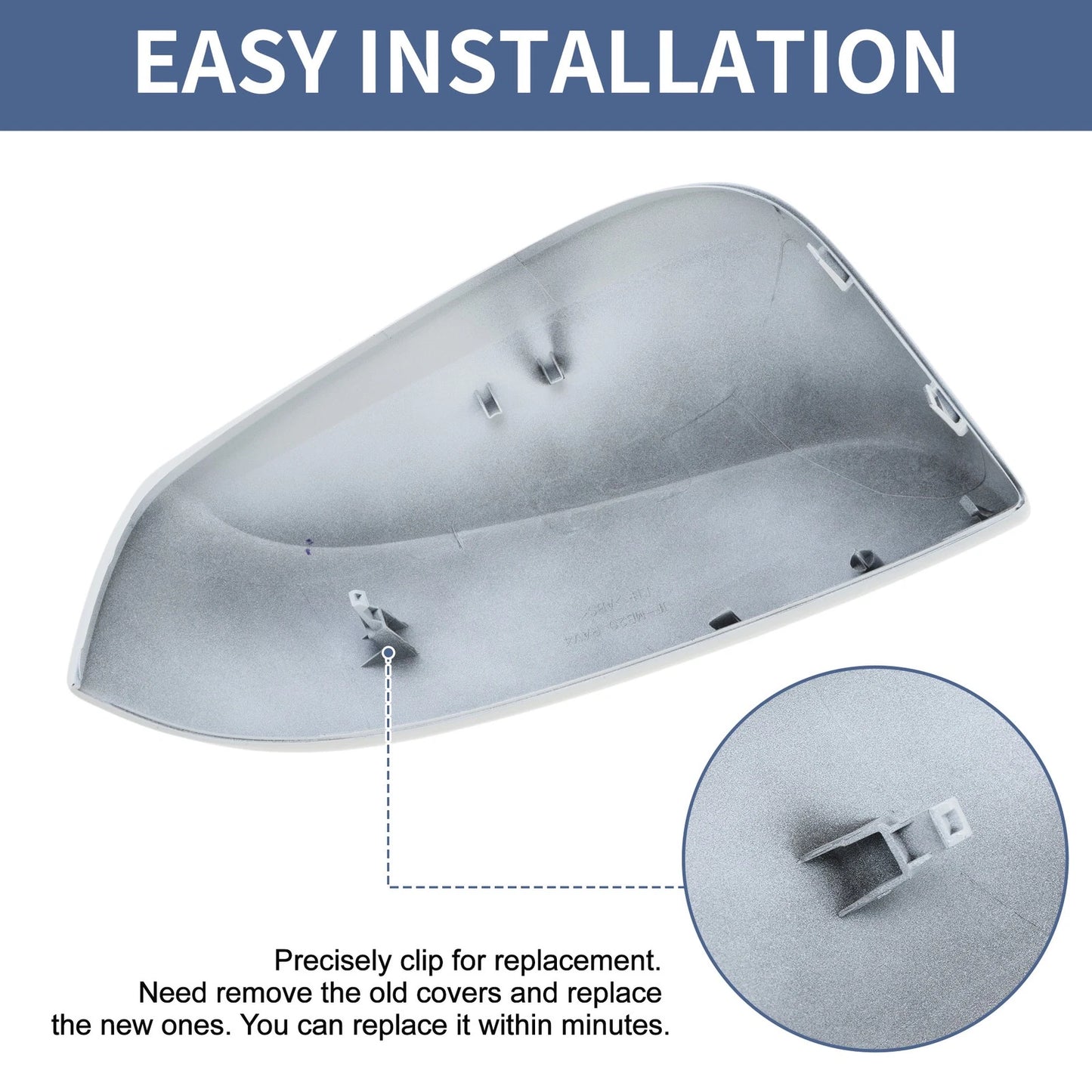 Left Passenger Side Mirror Cover Cap for Toyota RAV4 (2013-2018)