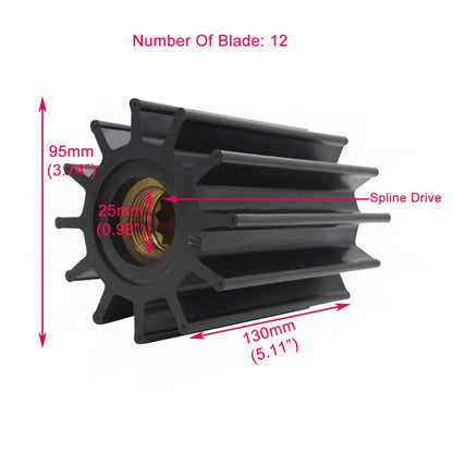 Johnson Pump Diesel Impeller 12 Blade for Johnson F95 Series