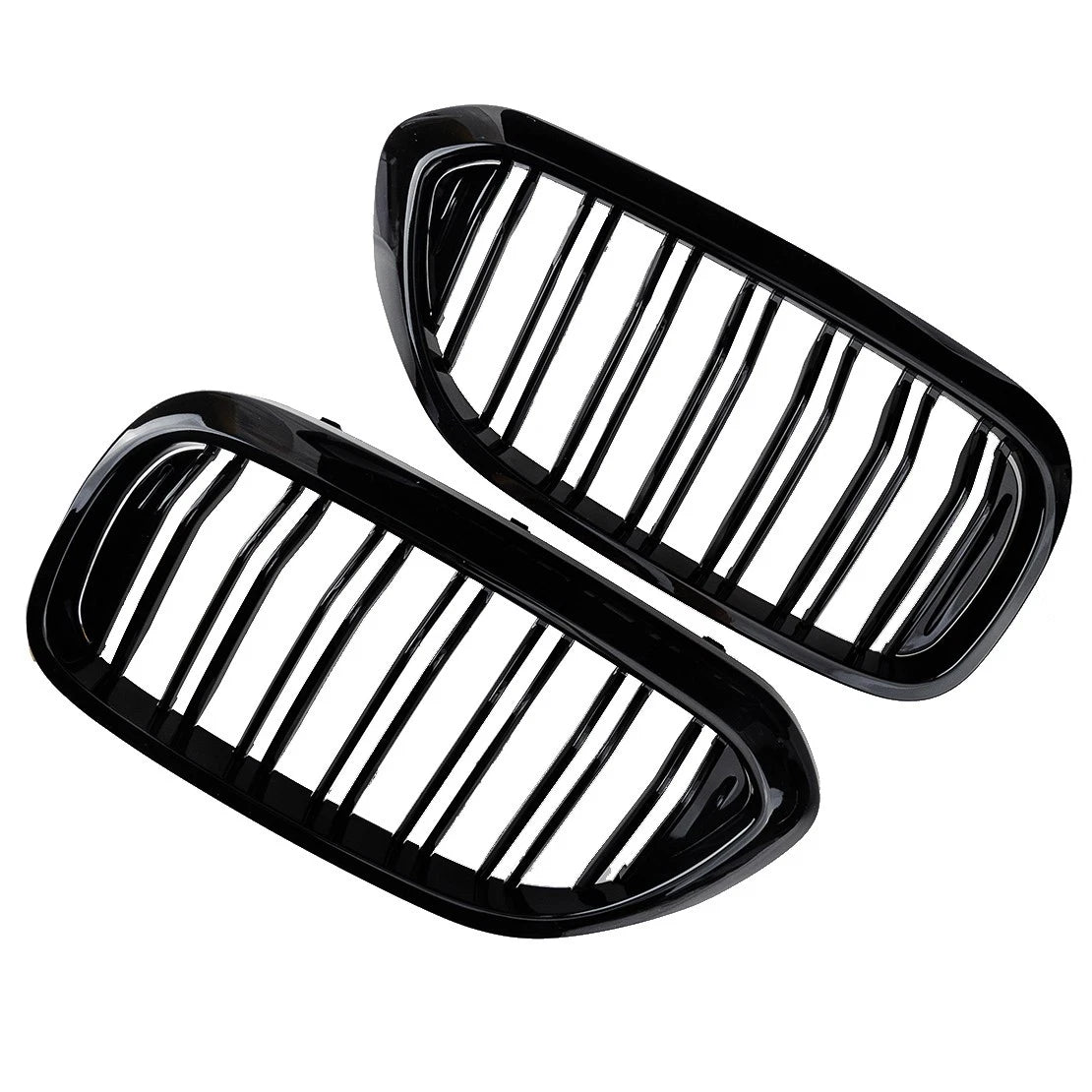 2 x Double Bridge Radiator Grille for BMW 5 Series G30 G31 (2017-2019)