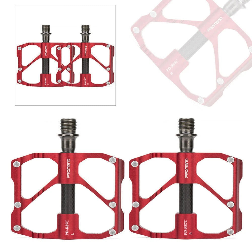 Ultralight Carbon Titanium Bicycle Pedals for 3Bearings MTB Road Bike