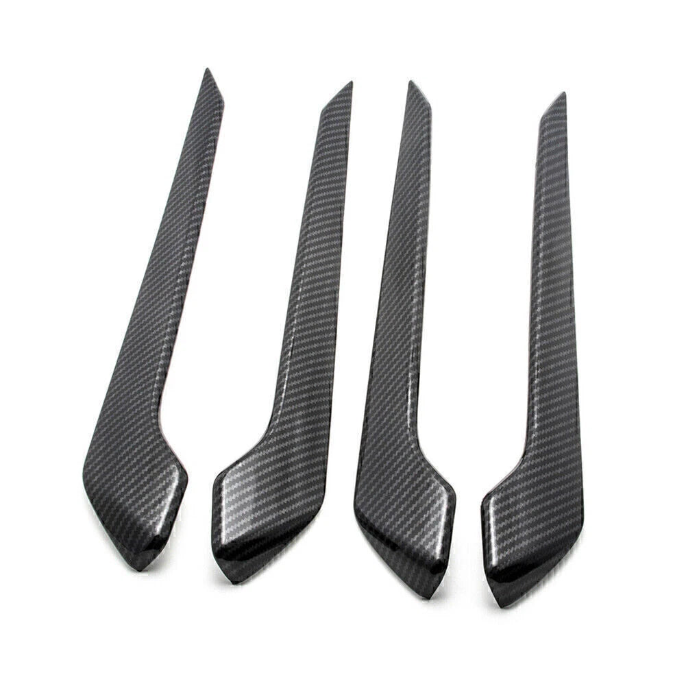 Inner Door Panel Armrest Cover Trim for Toyota RAV4 (2019-2022) Carbon Fiber