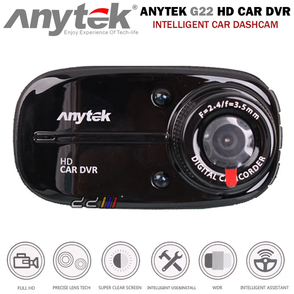 1080p Full HD Dash Cam for ANYTEK G22 (2018-2023)